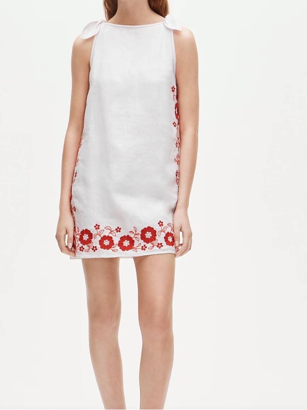 J crew Sadie Mini Dress In Embroidered Linen
